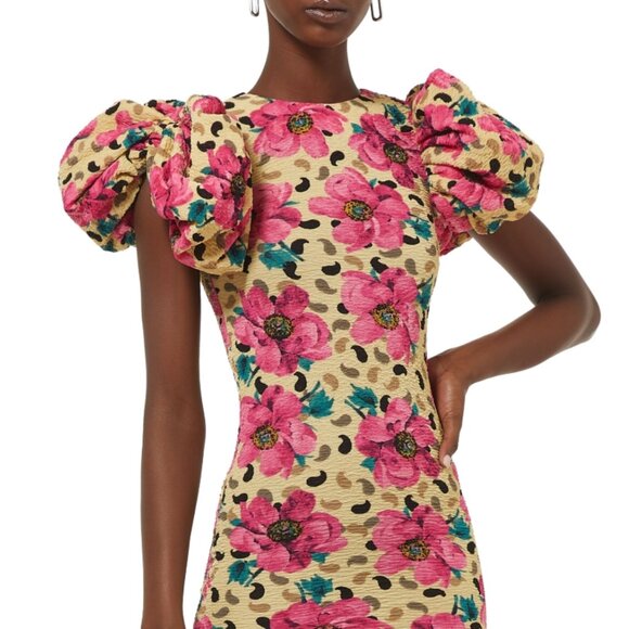 NWOT ROTATE Birger Christensen Katalona Floral Multicolor Mini Dress XS $400 - Picture 5 of 14